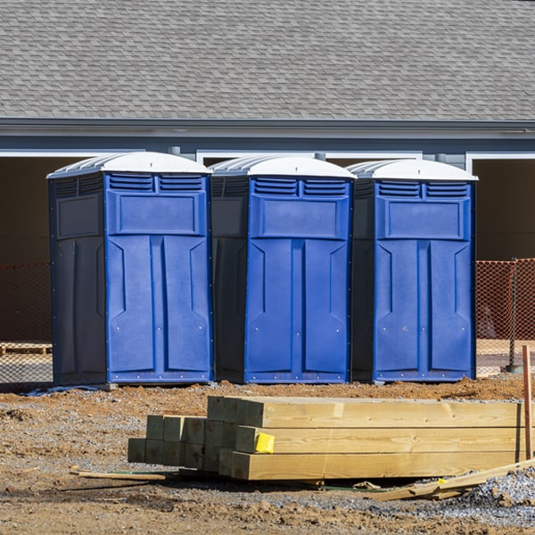 are there any restrictions on where i can place the porta potties during my rental period in Maysville